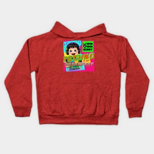 SpinSpinBunny- Techno for Breakfast Kids Hoodie